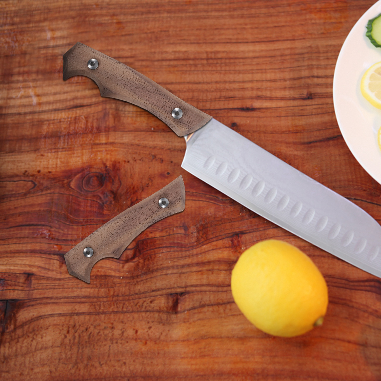 Japanese Knife - Hoogwaardige houten messenhandgreep van beukenhout, stevig