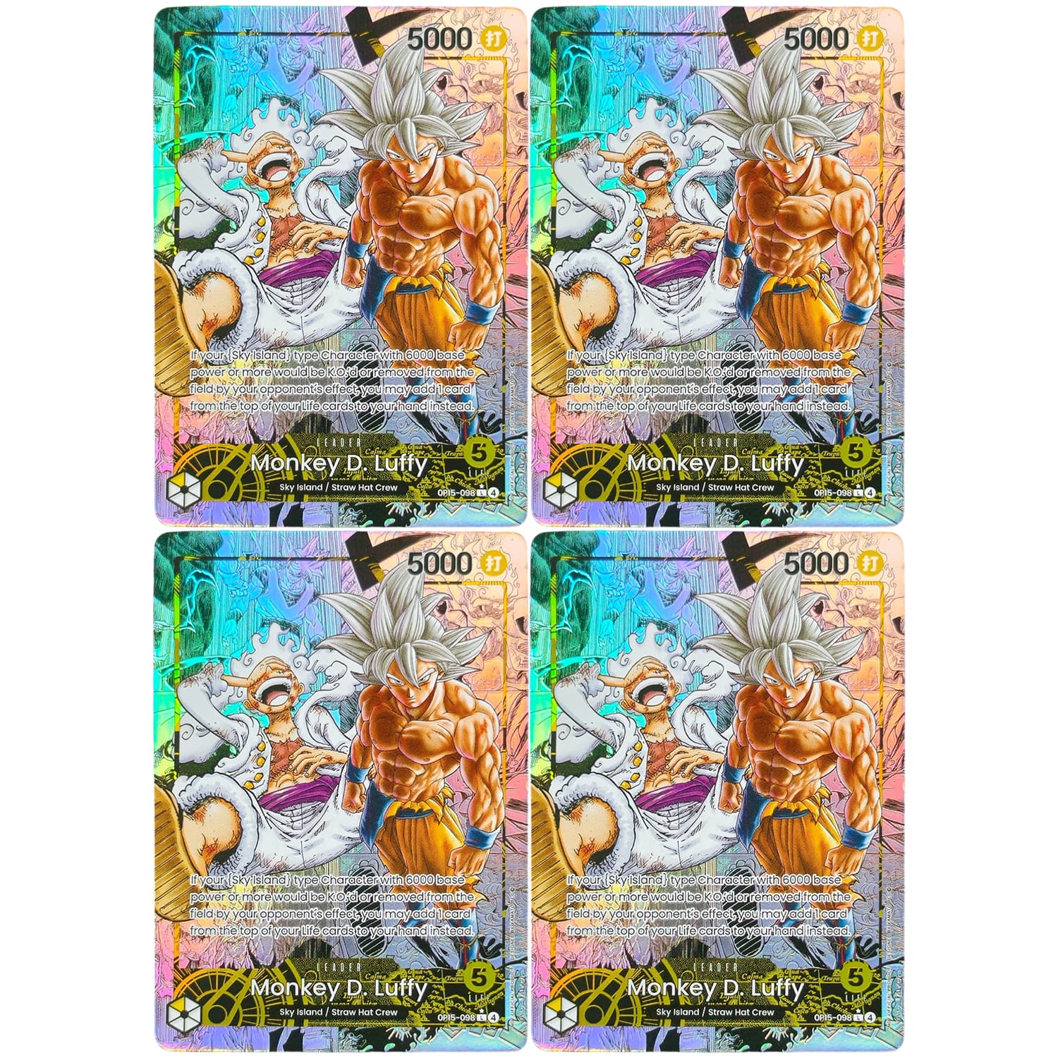 Japanese Fan - Zelfgemaakte Nika Luffy Fan-Art Full-Art Kaarten,