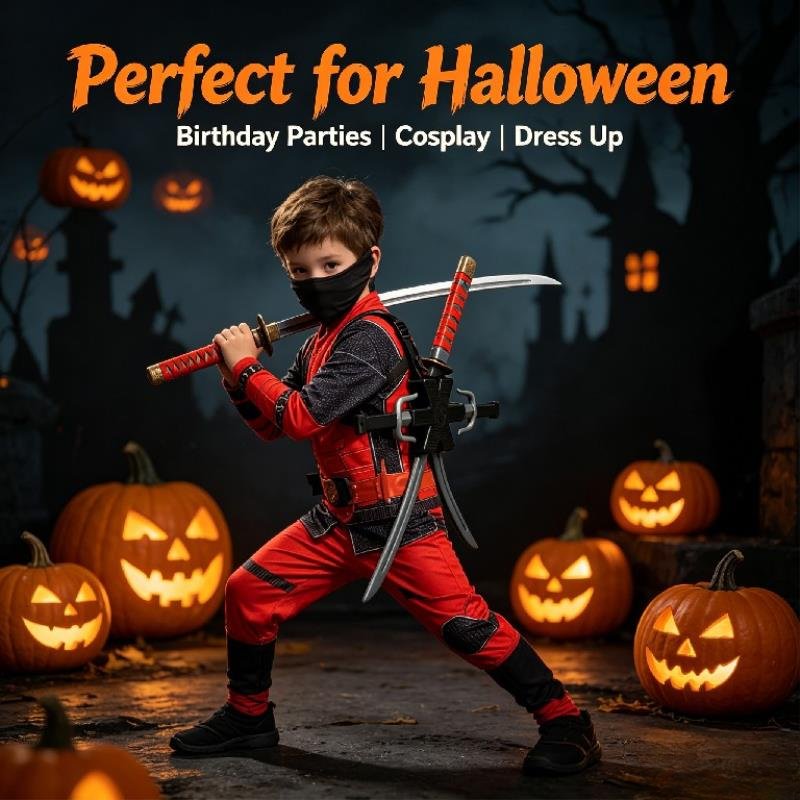 Halloween 1:1 Ninja Set Kinder - Japanese Knife recensie en prijs
