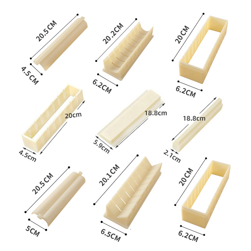 3 stks/set Vierkante Hartvormi - Sushi Making Kit recensie en prijs